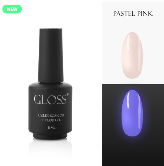 Geellakk pastellroosa päkapikk, 11 ml