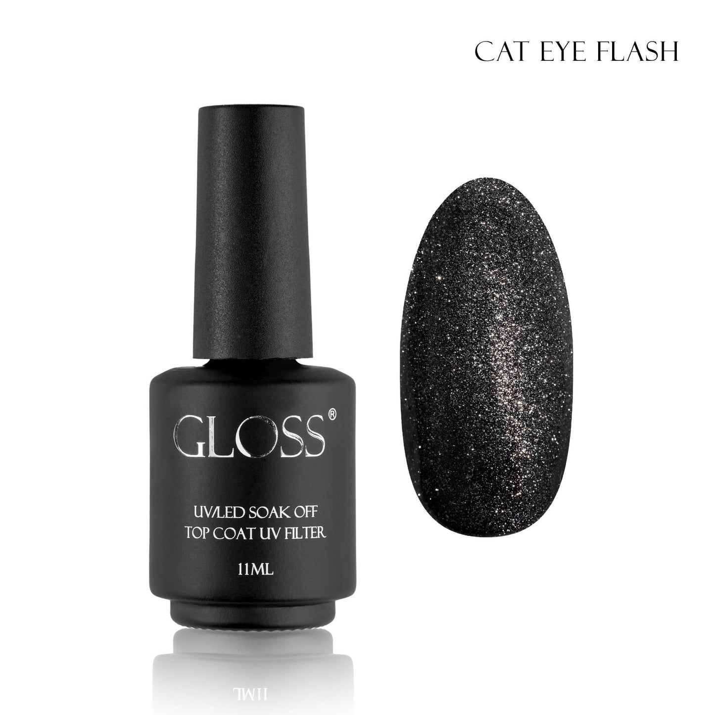 Cat eye flash top coat, 11 ml